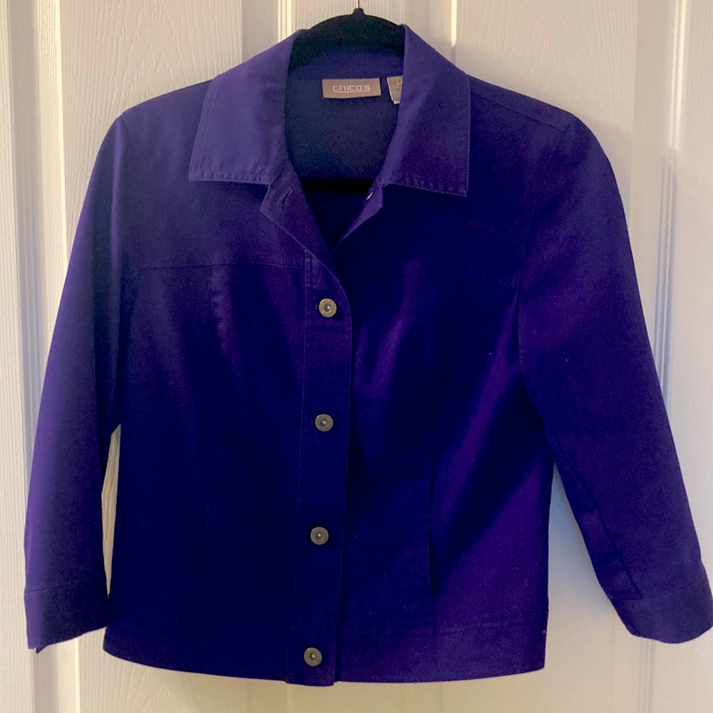 Chico’s Jean jacket with matching tank top